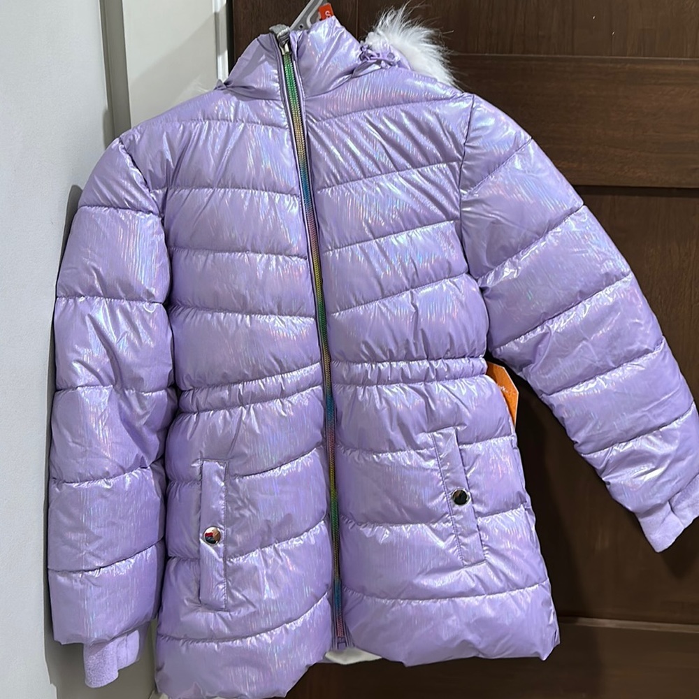 Purple coat size 6 girl